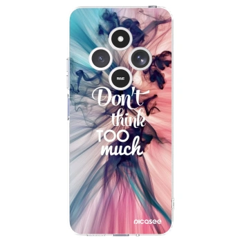 Picasee silikonski prozorni ovitek za Xiaomi Redmi 14C - Don't think TOO much