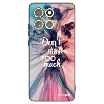 Picasee silikonski črni ovitek za Motorola Moto G86 5G - Don't think TOO much