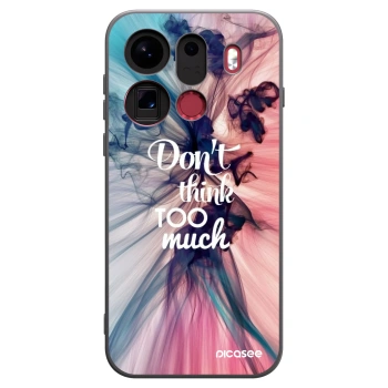 Picasee silikonski črni ovitek za OPPO Find X9 Pro - Don't think TOO much