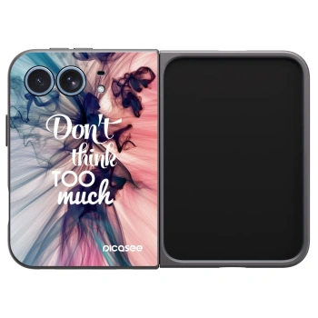 Picasee silikonski črni ovitek za Apple iPhone Duo - Don't think TOO much