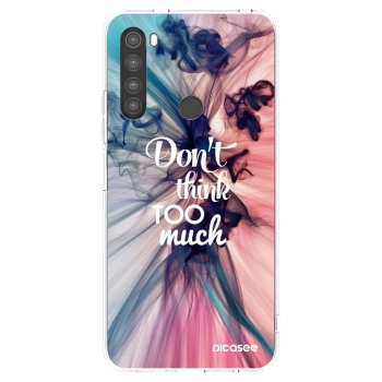 Picasee silikonski prozorni ovitek za Xiaomi Redmi Note 8 - Don't think TOO much