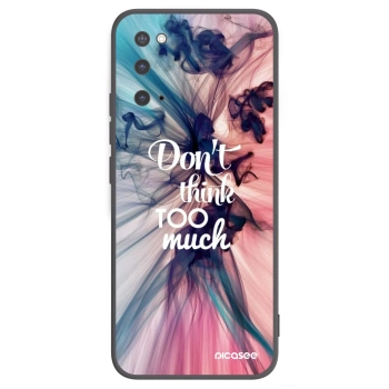 Picasee silikonski črni ovitek za Samsung Galaxy S20 G980F - Don't think TOO much