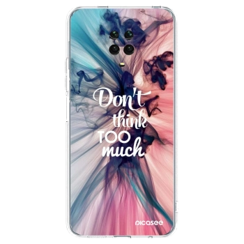 Picasee silikonski prozorni ovitek za Xiaomi Redmi Note 9S - Don't think TOO much
