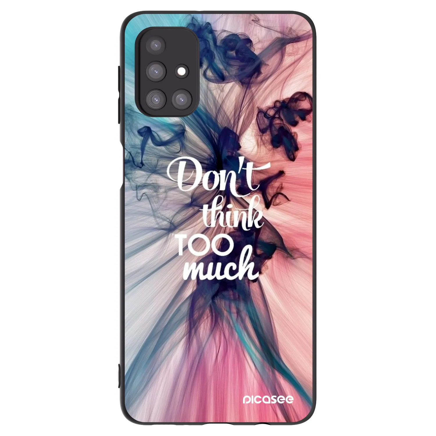 Picasee silikonski črni ovitek za Samsung Galaxy M31s - Don't think TOO much