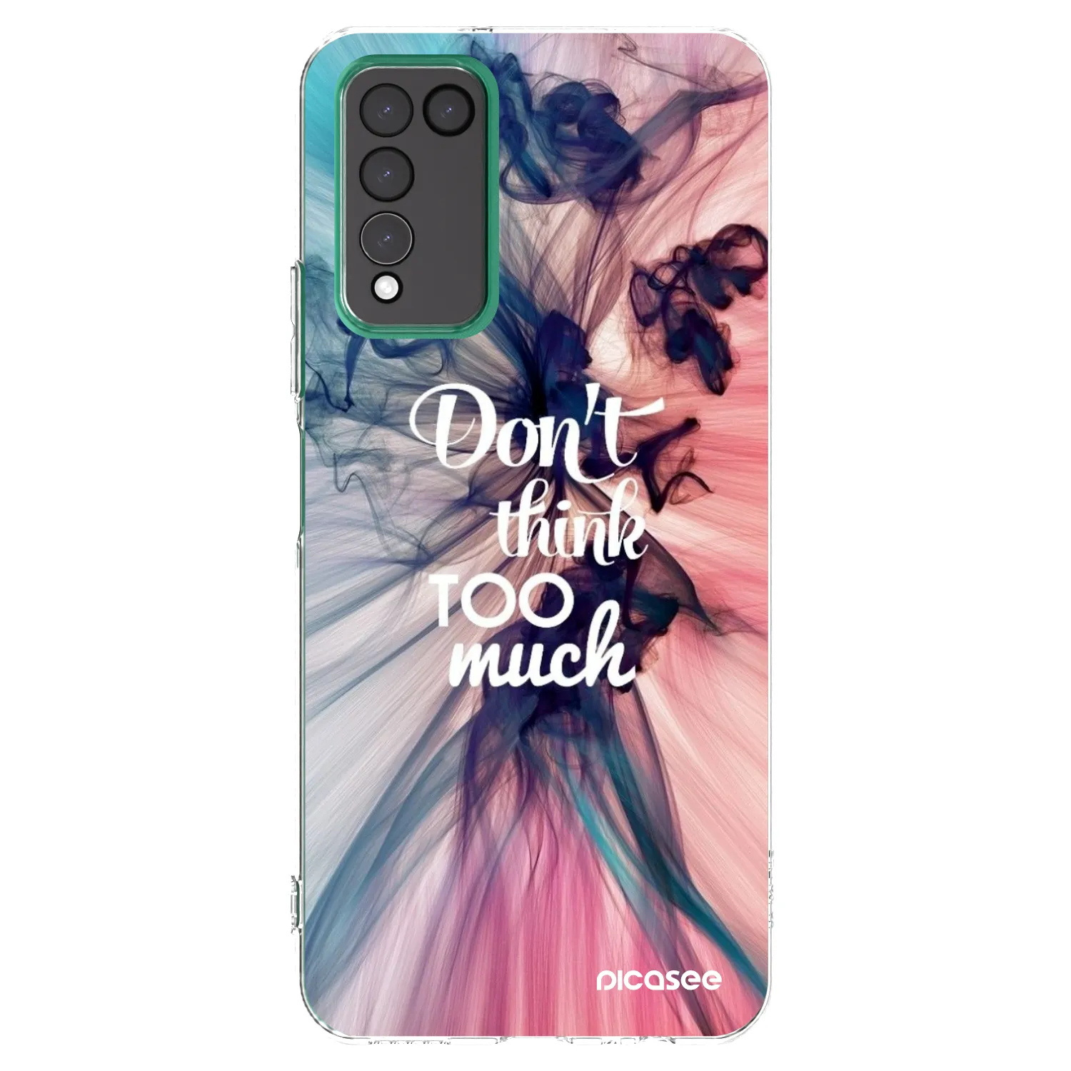 Picasee silikonski prozorni ovitek za Honor 10X Lite - Don't think TOO much