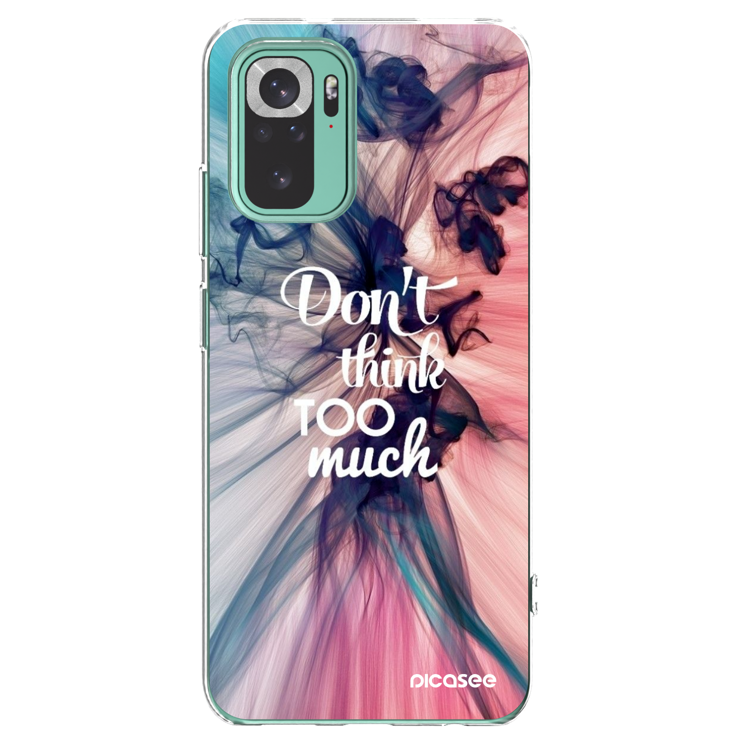 Picasee silikonski prozorni ovitek za Xiaomi Redmi Note 10 Pro - Don't think TOO much