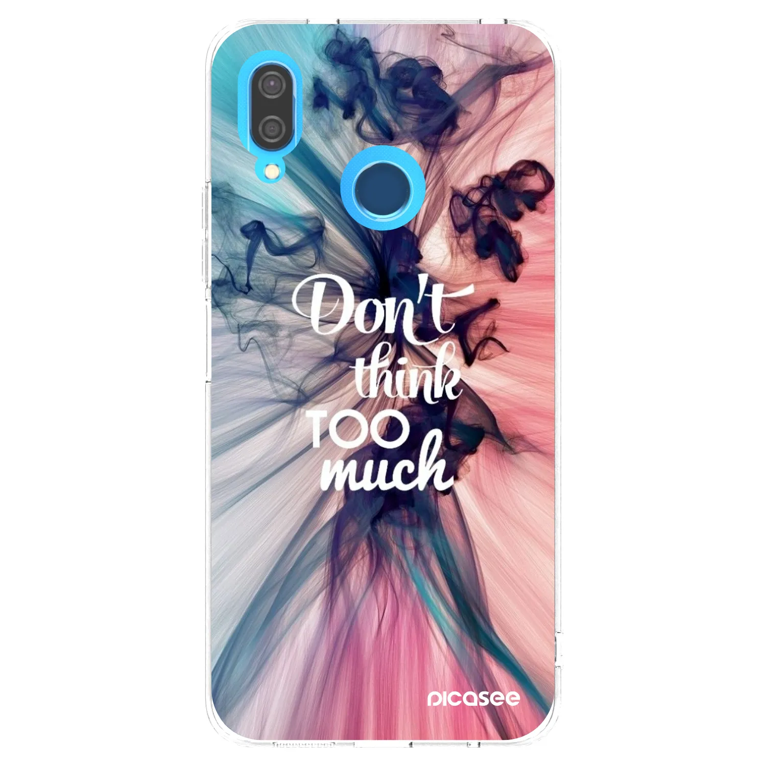 Picasee silikonski prozorni ovitek za Huawei P20 Lite - Don't think TOO much