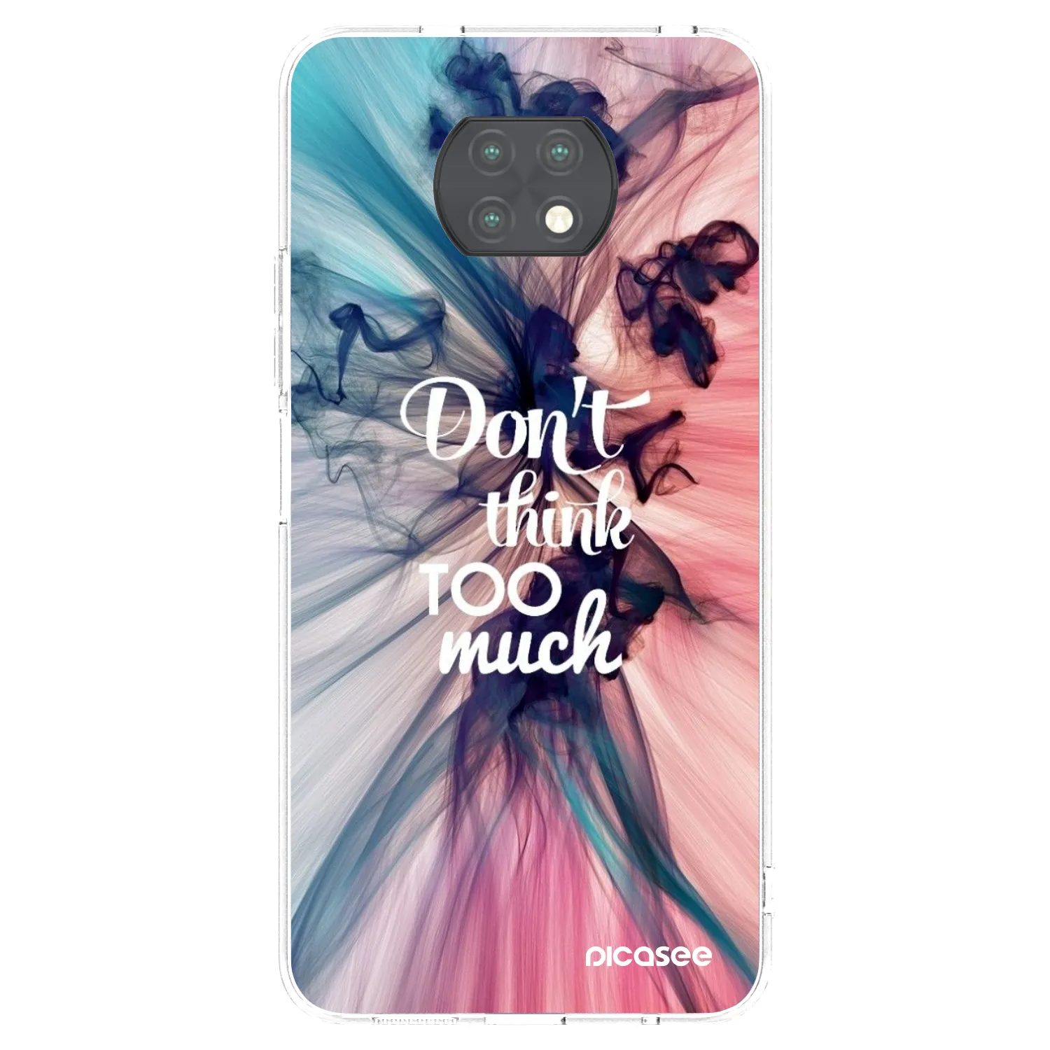 Picasee silikonski prozorni ovitek za Xiaomi Redmi Note 9T - Don't think TOO much