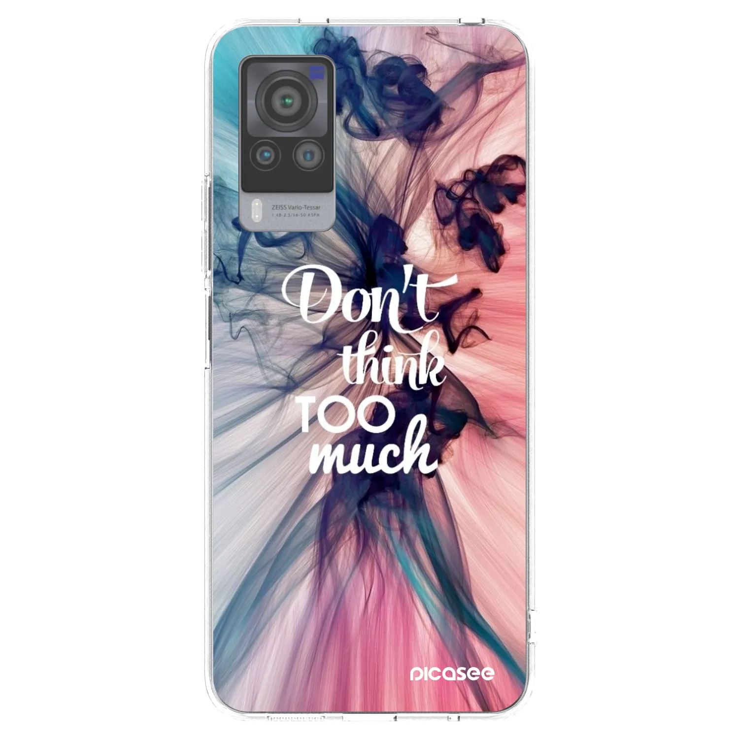 Picasee silikonski prozorni ovitek za Vivo X60 Pro 5G - Don't think TOO much