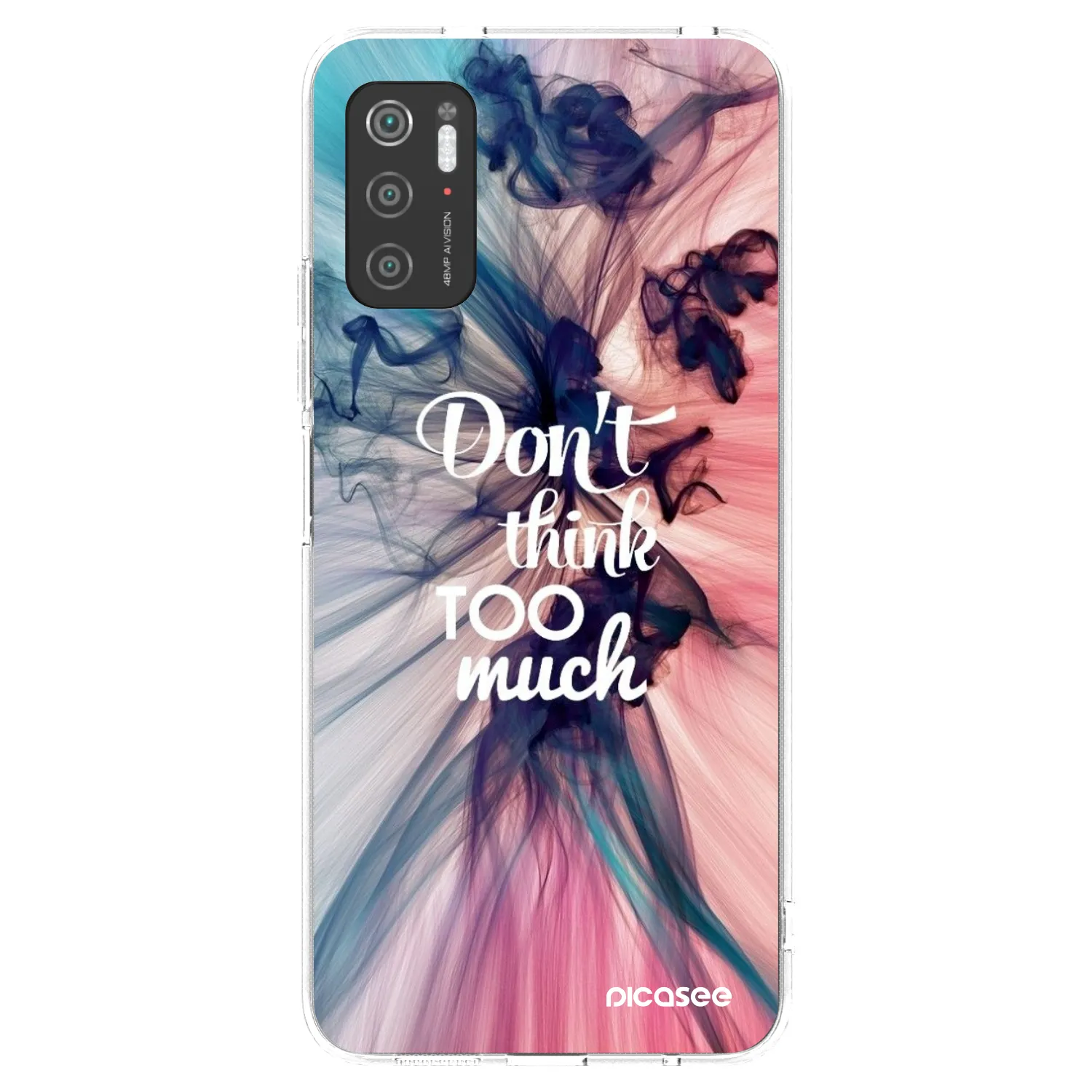 Picasee silikonski prozorni ovitek za Xiaomi Poco M3 Pro 5G - Don't think TOO much
