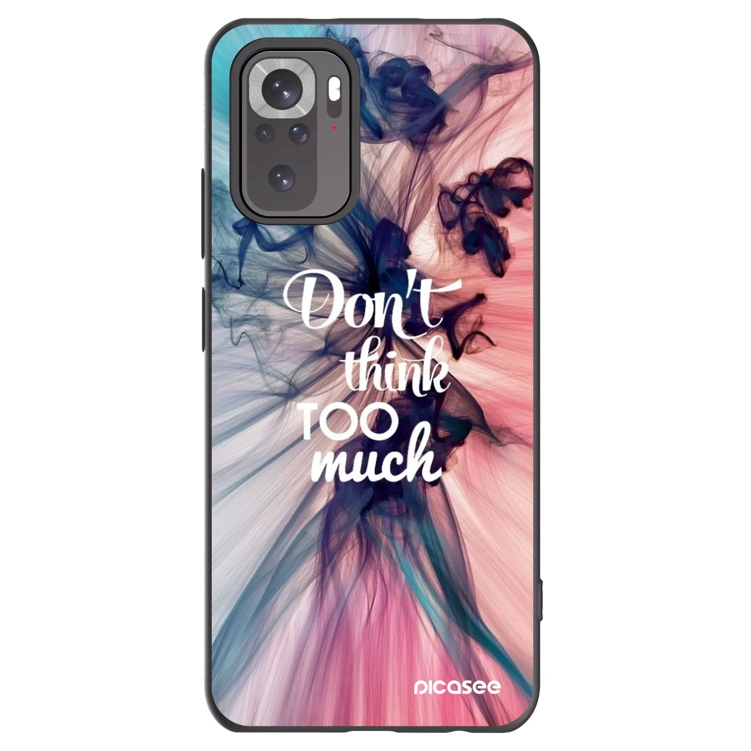 Picasee silikonski črni ovitek za Xiaomi Redmi Note 11S 4G - Don't think TOO much
