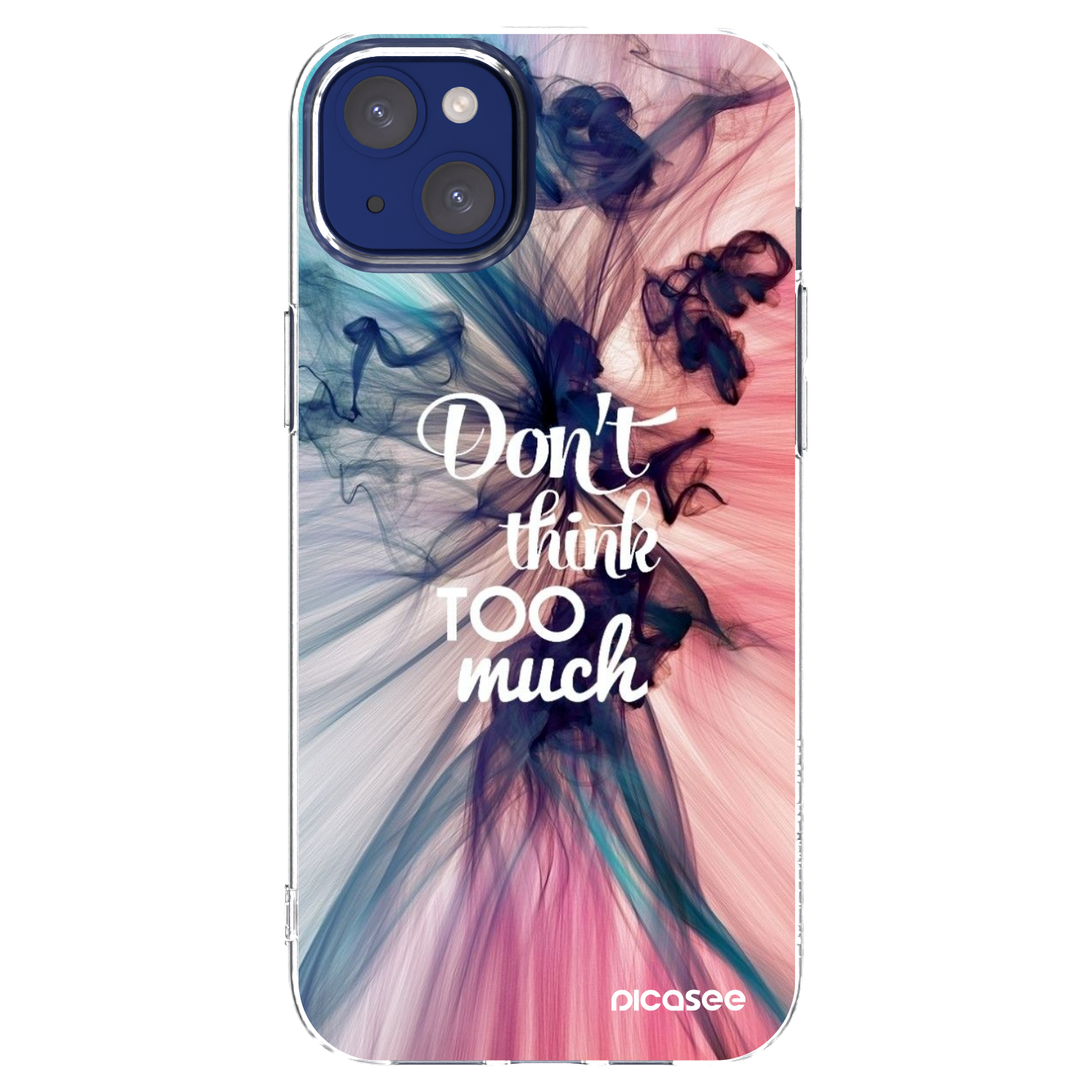 Picasee silikonski prozorni ovitek za Apple iPhone 14 Plus - Don't think TOO much