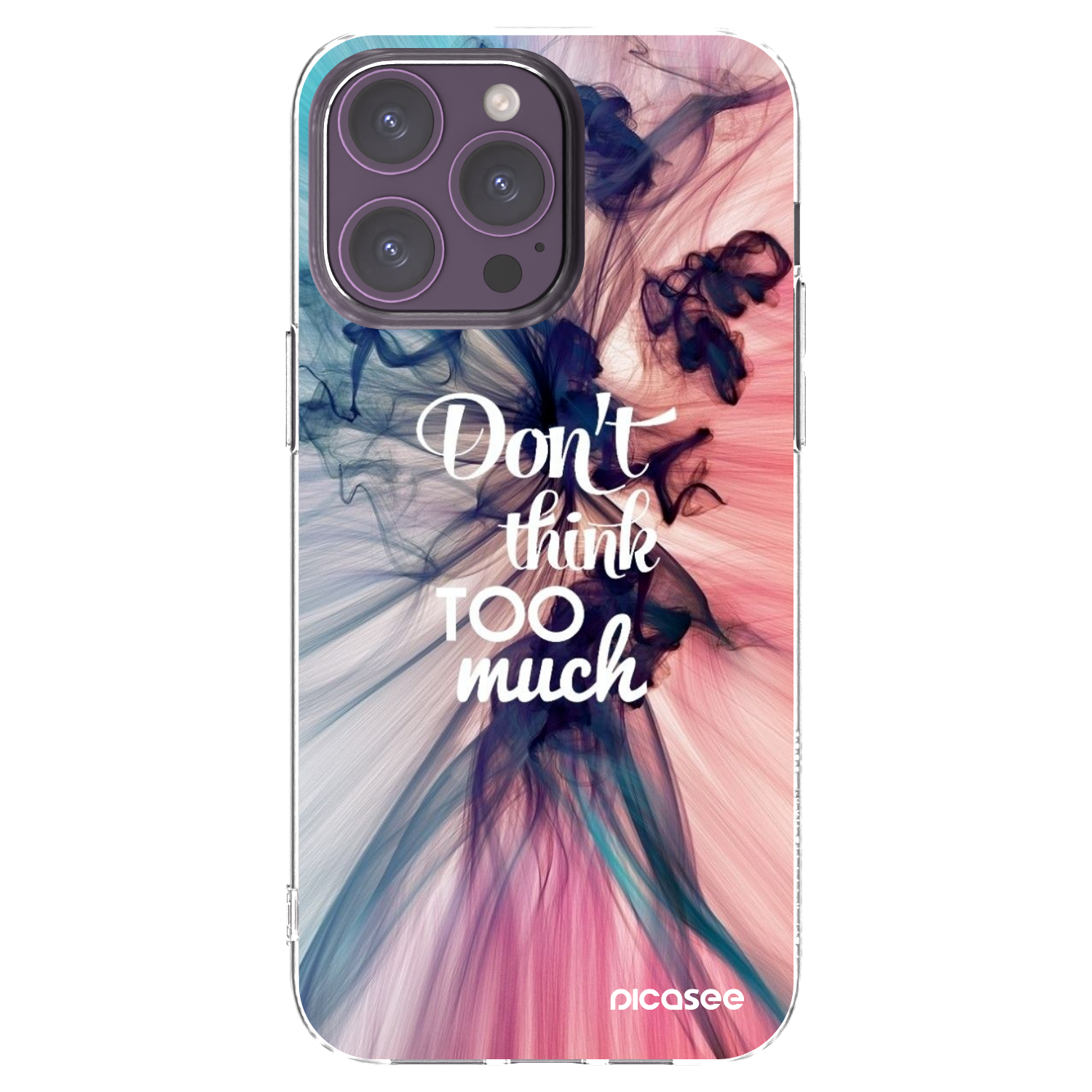 Picasee silikonski prozorni ovitek za Apple iPhone 14 Pro Max - Don't think TOO much