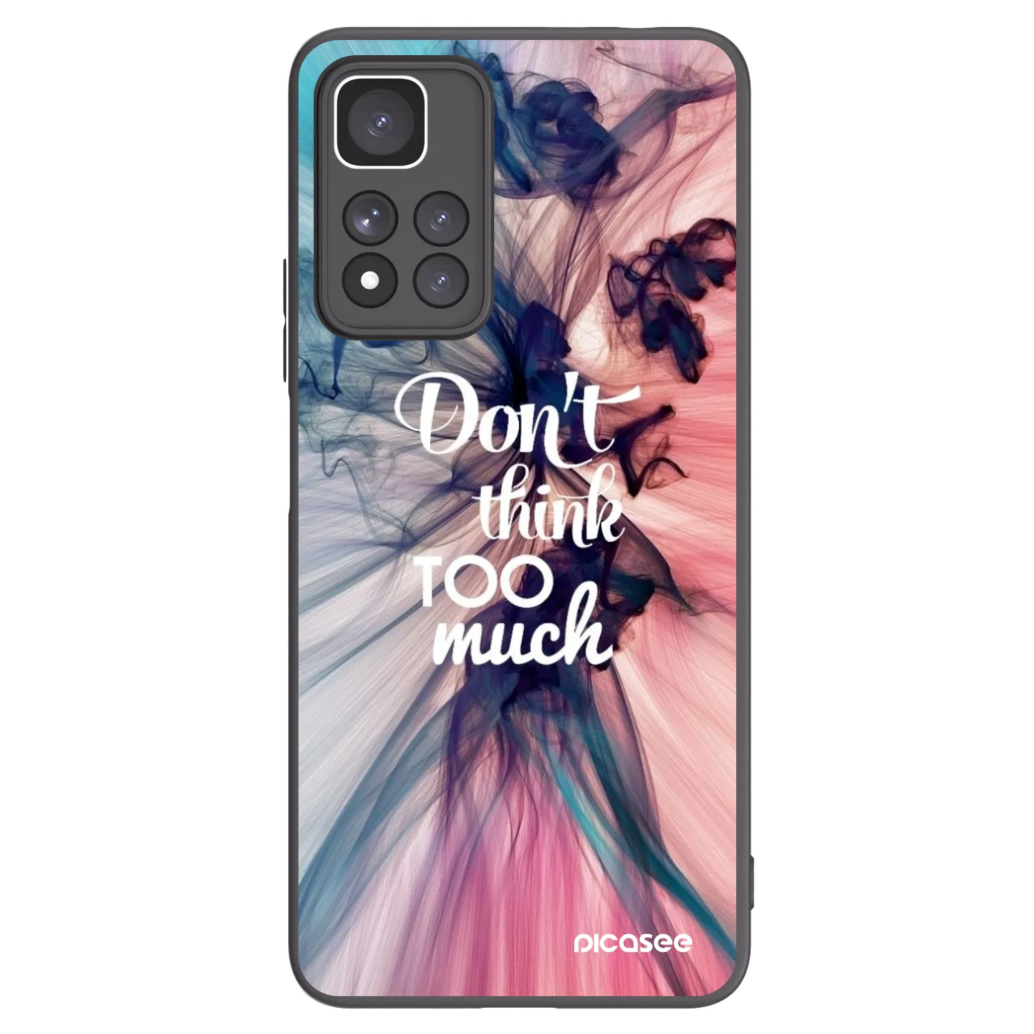 Picasee silikonski črni ovitek za Xiaomi Redmi Note 11 Pro+ 5G - Don't think TOO much