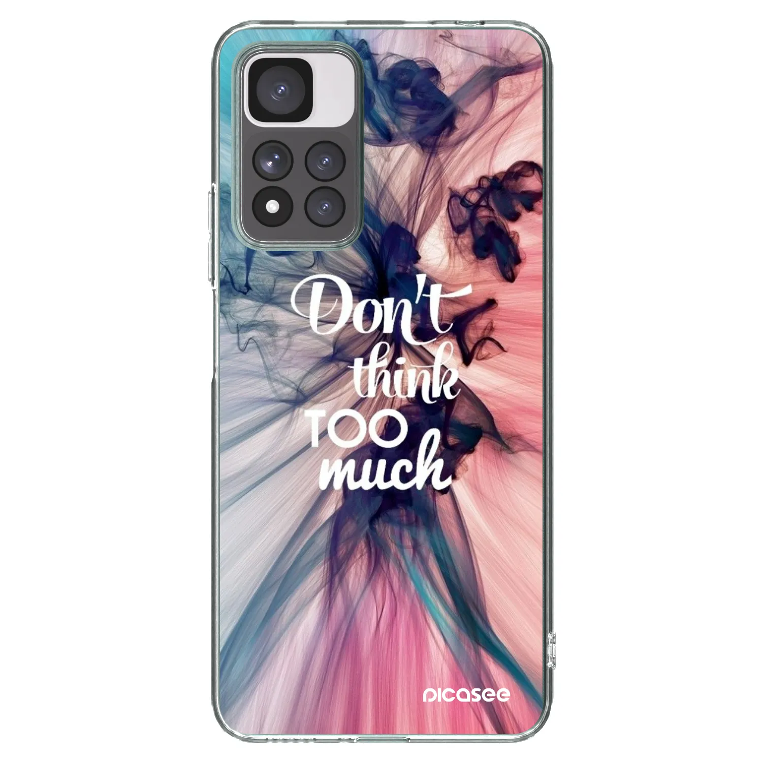 Picasee silikonski prozorni ovitek za Xiaomi Redmi Note 11 Pro+ 5G - Don't think TOO much
