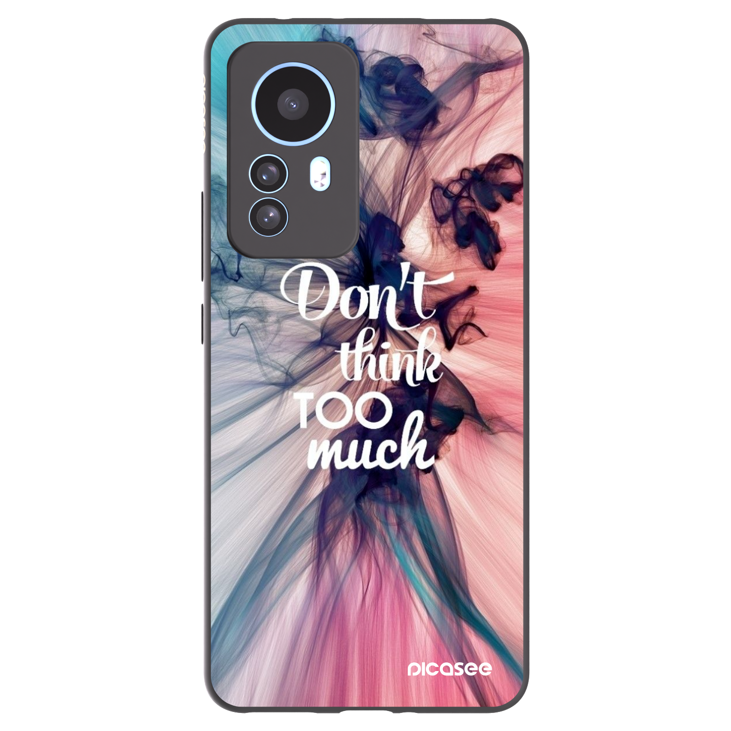 Picasee silikonski črni ovitek za Xiaomi 12T Pro - Don't think TOO much