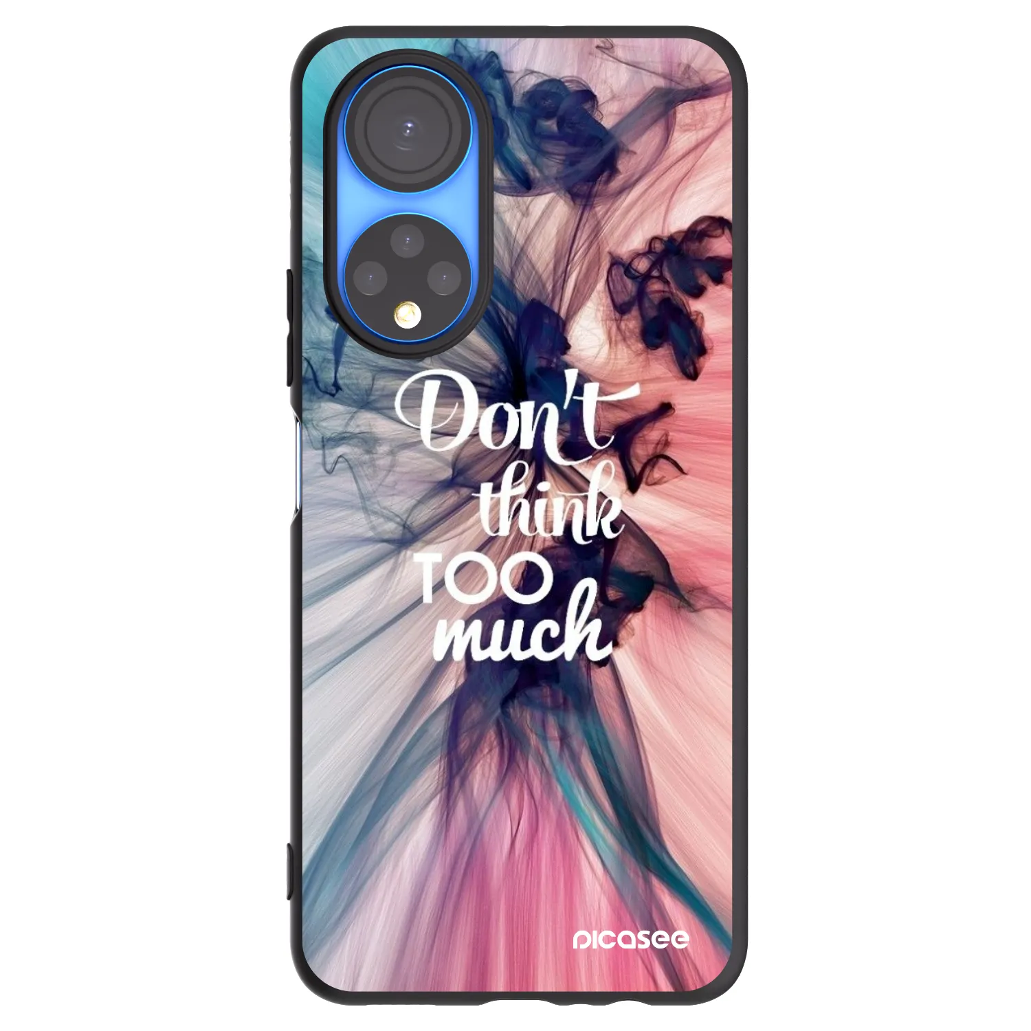 Picasee silikonski črni ovitek za Honor X7 - Don't think TOO much