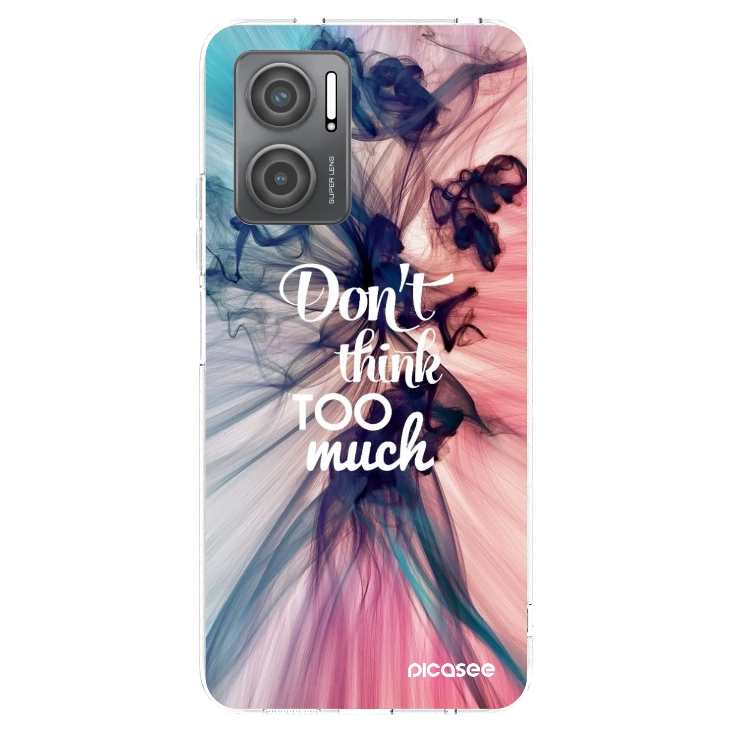 Picasee silikonski prozorni ovitek za Xiaomi Redmi 10 5G - Don't think TOO much
