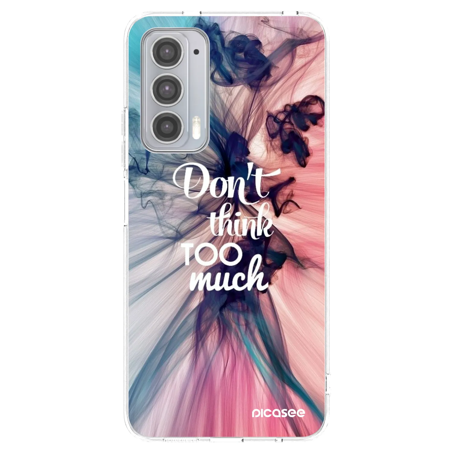 Picasee silikonski prozorni ovitek za Motorola Edge 20 - Don't think TOO much