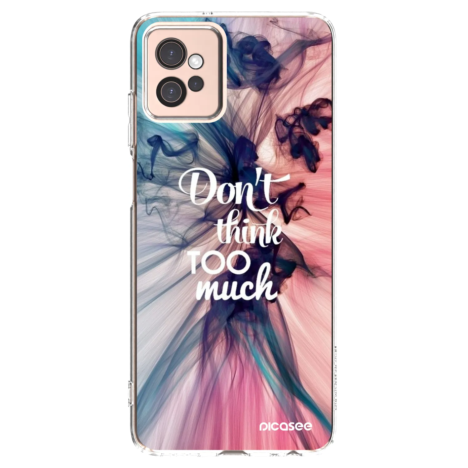 Picasee silikonski prozorni ovitek za Motorola Moto G32 - Don't think TOO much