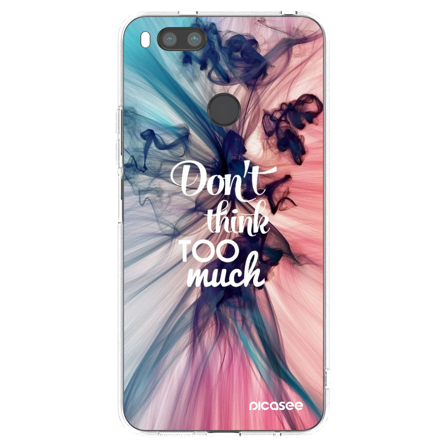 Picasee silikonski prozorni ovitek za Xiaomi Redmi A1 - Don't think TOO much