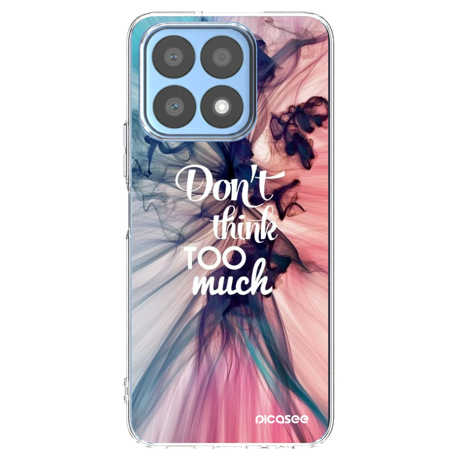 Picasee silikonski prozorni ovitek za Honor X8a - Don't think TOO much