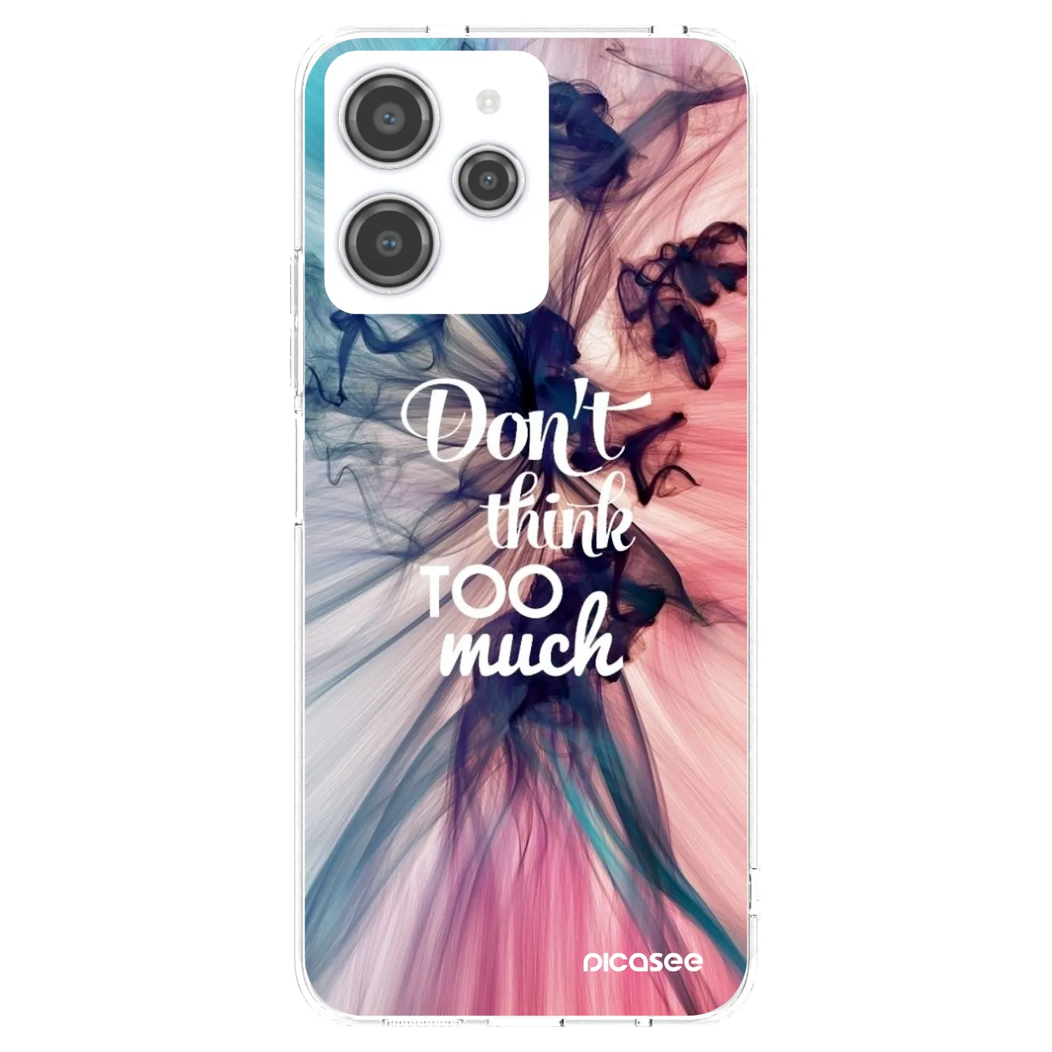 Picasee silikonski prozorni ovitek za Xiaomi Redmi 12 4G - Don't think TOO much