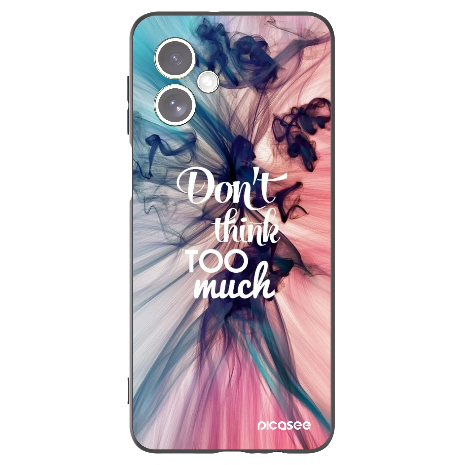 Picasee silikonski črni ovitek za Motorola Moto G54 5G - Don't think TOO much