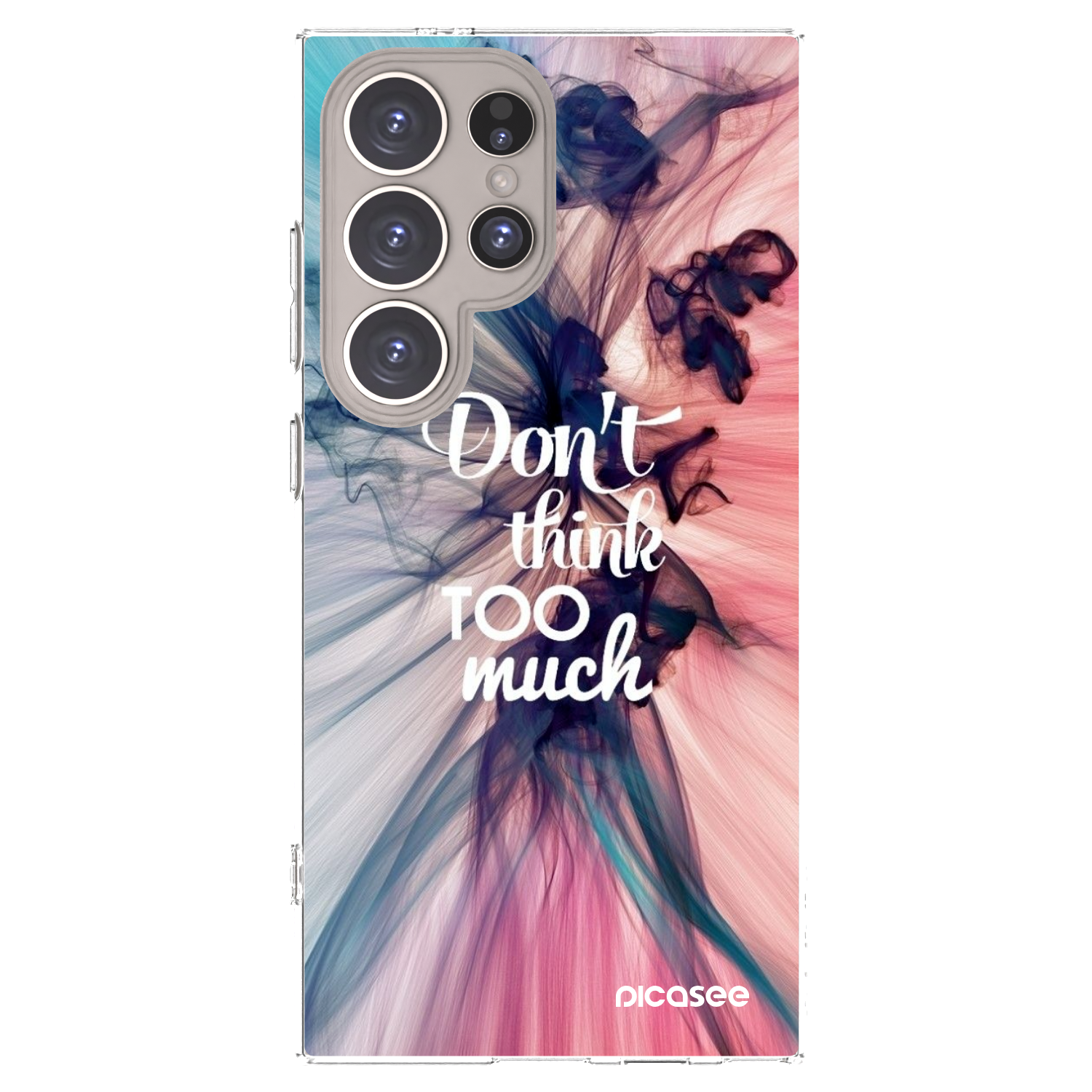 Picasee silikonski prozorni ovitek za Samsung Galaxy S24 Ultra S928B 5G - Don't think TOO much