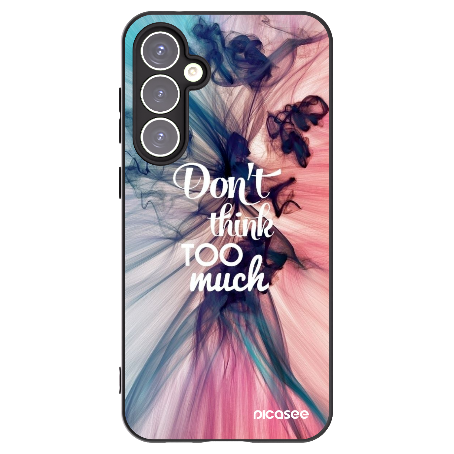 Picasee silikonski črni ovitek za Samsung Galaxy S23 FE S711B - Don't think TOO much