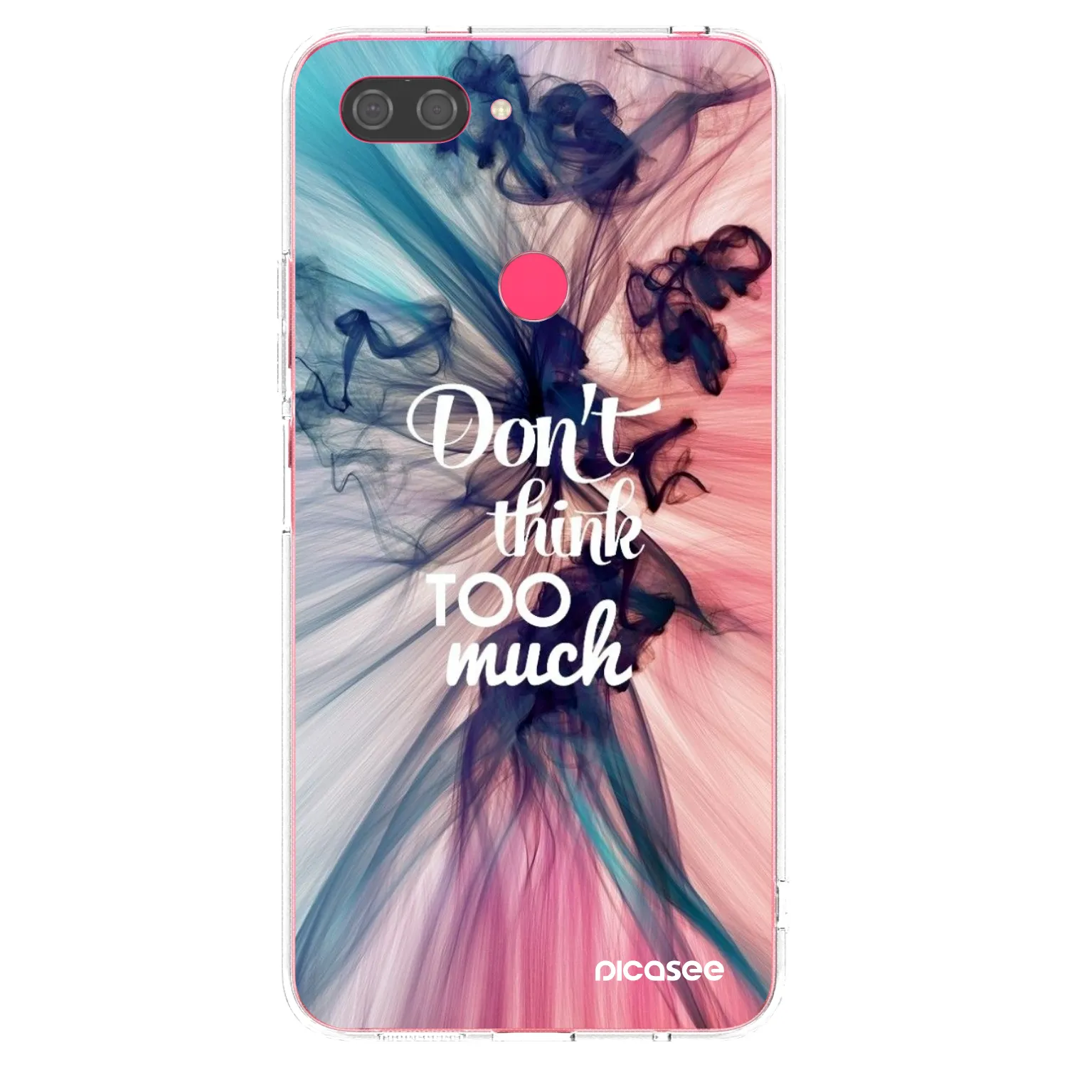 Picasee silikonski prozorni ovitek za Xiaomi Mi 8 Lite - Don't think TOO much