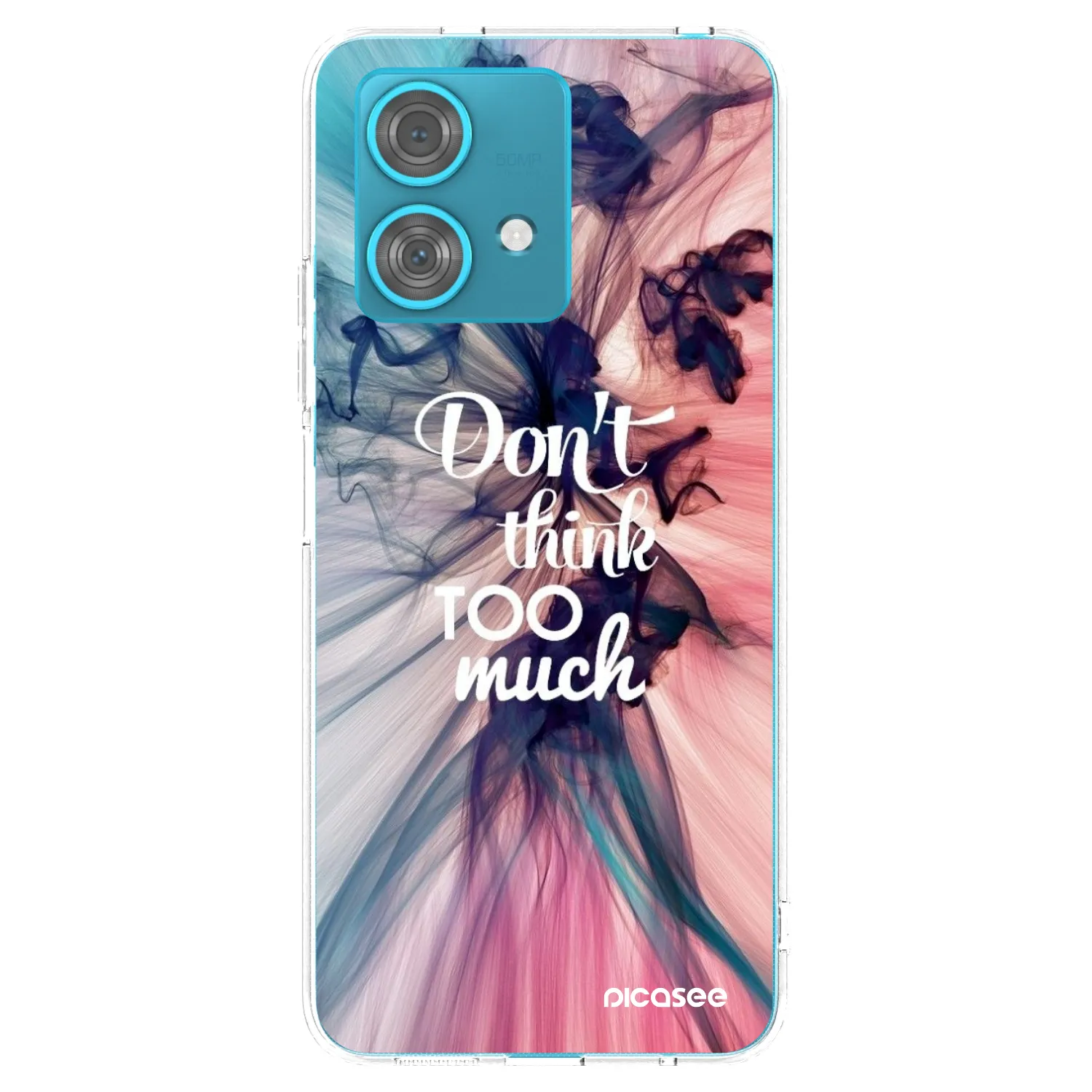 Picasee silikonski prozorni ovitek za Motorola Edge 40 Neo - Don't think TOO much