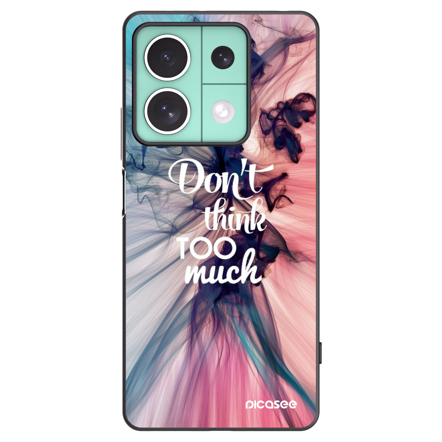 Picasee silikonski črni ovitek za Xiaomi Redmi Note 13 5G - Don't think TOO much