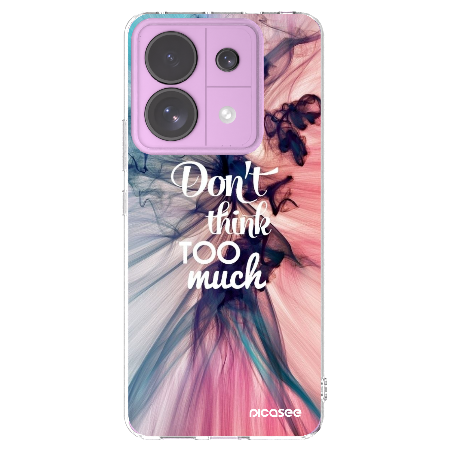 Picasee silikonski prozorni ovitek za Xiaomi Redmi Note 13 Pro 5G - Don't think TOO much