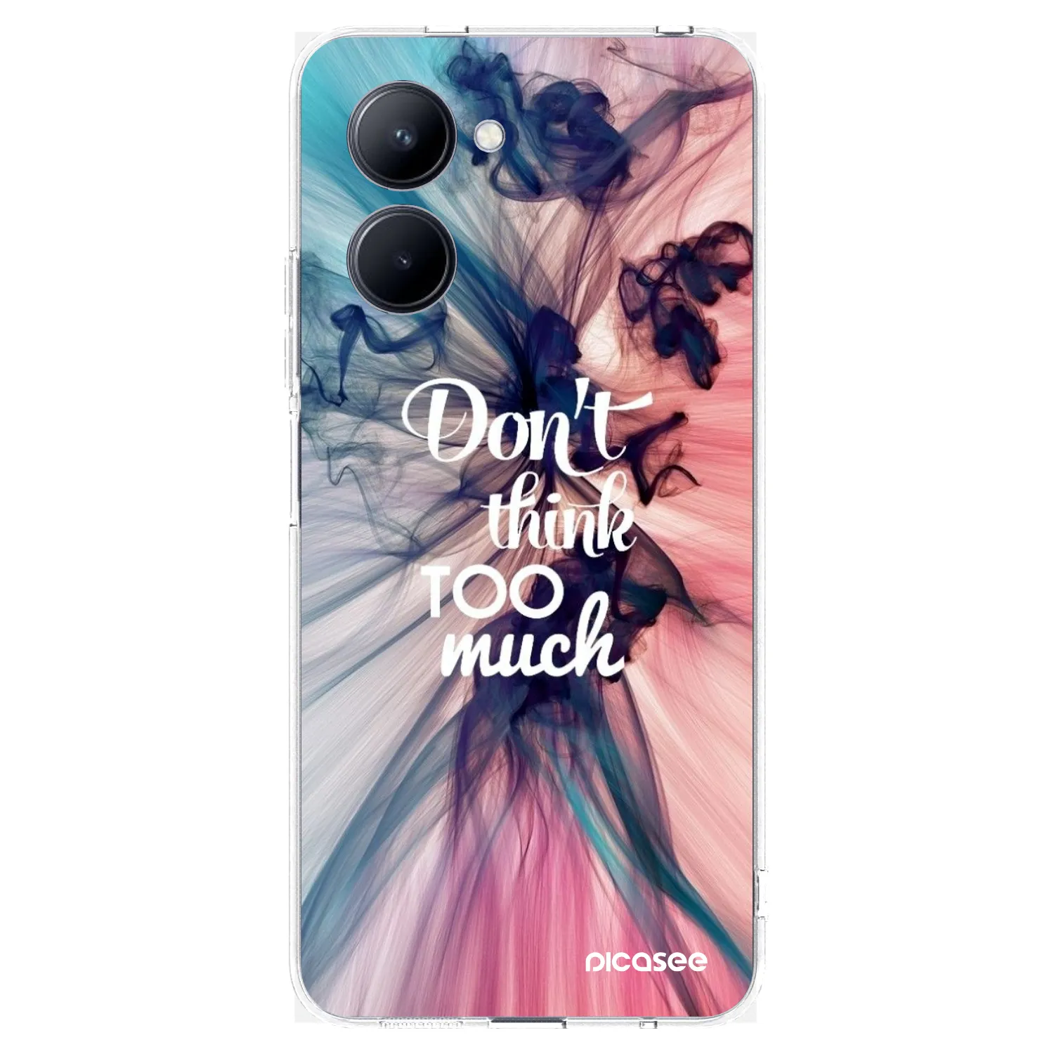Picasee silikonski prozorni ovitek za Realme C33 (2023) - Don't think TOO much