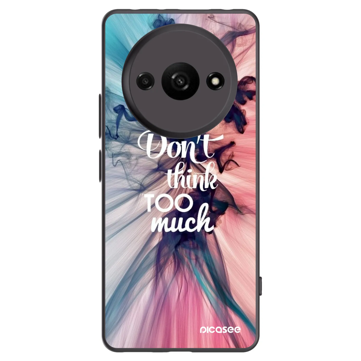 Picasee silikonski črni ovitek za Xiaomi Redmi A3 - Don't think TOO much