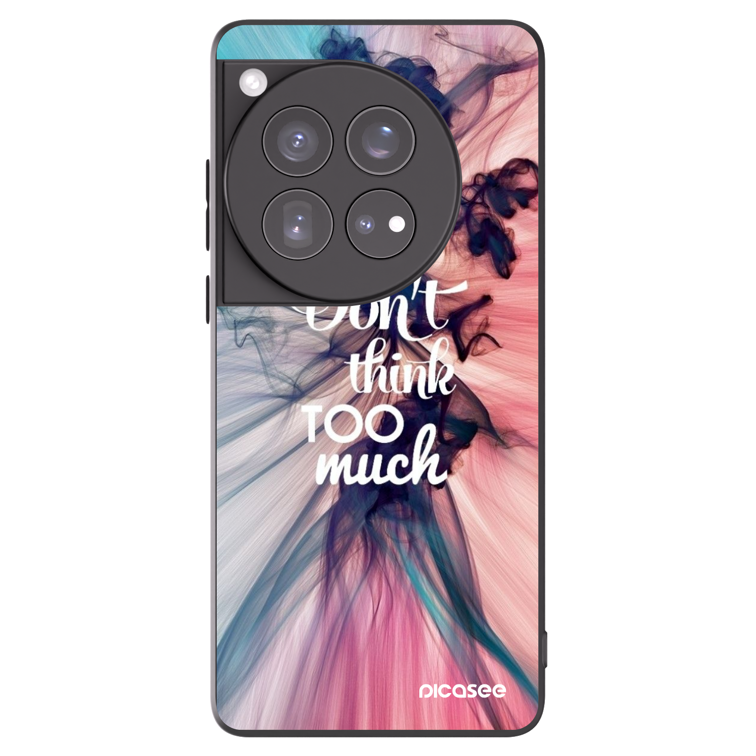 Picasee silikonski črni ovitek za OnePlus 12 5G - Don't think TOO much