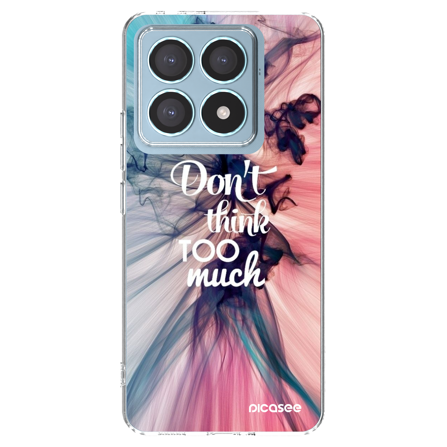 Picasee silikonski prozorni ovitek za Xiaomi 14T Pro - Don't think TOO much