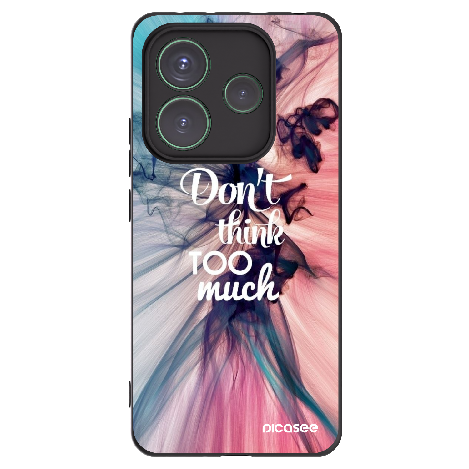 Picasee silikonski črni ovitek za Xiaomi Redmi Note 14 5G - Don't think TOO much