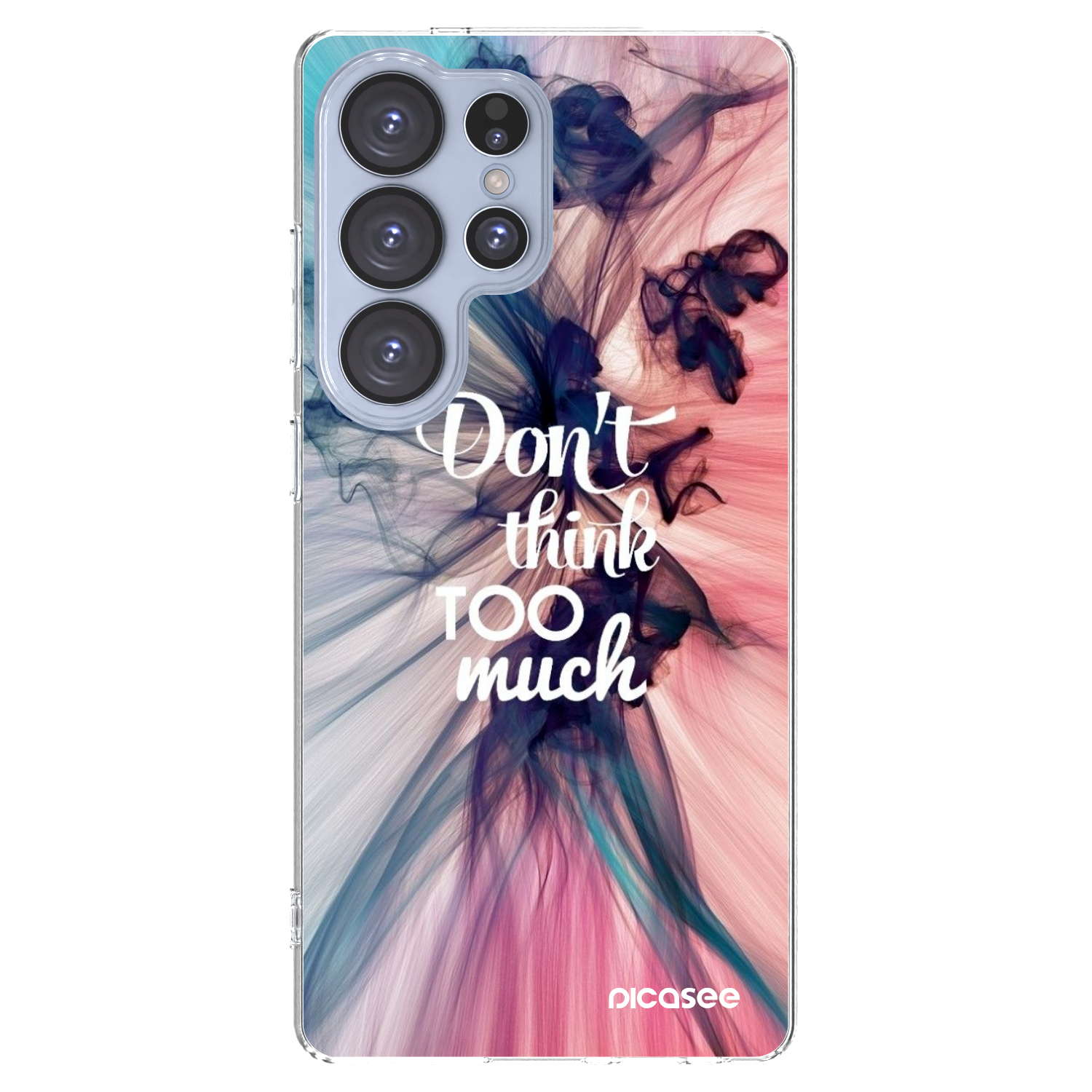 Picasee silikonski prozorni ovitek za Samsung Galaxy S25 Ultra 5G - Don't think TOO much