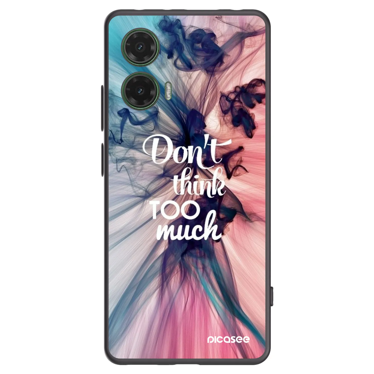 Picasee silikonski črni ovitek za Motorola Moto G35 5G - Don't think TOO much