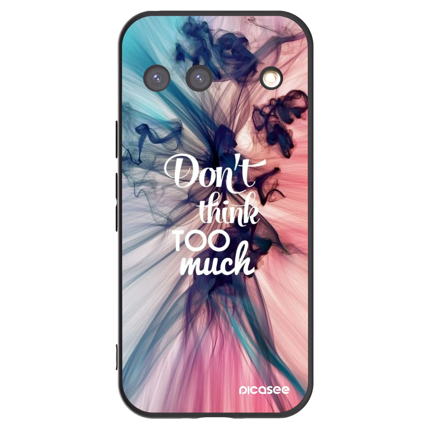 Picasee silikonski črni ovitek za Google Pixel 9 - Don't think TOO much