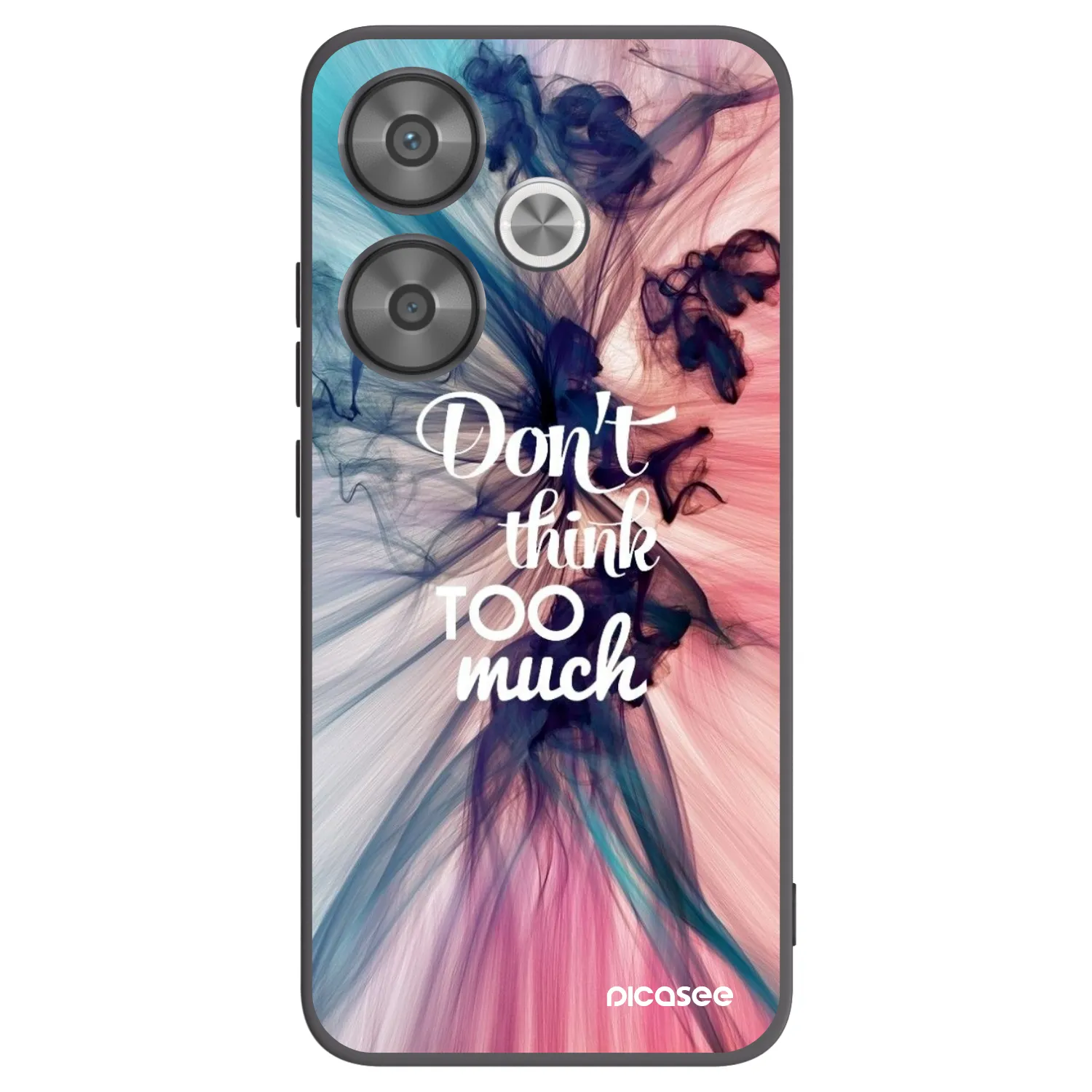 Picasee silikonski črni ovitek za Xiaomi Poco F6 - Don't think TOO much
