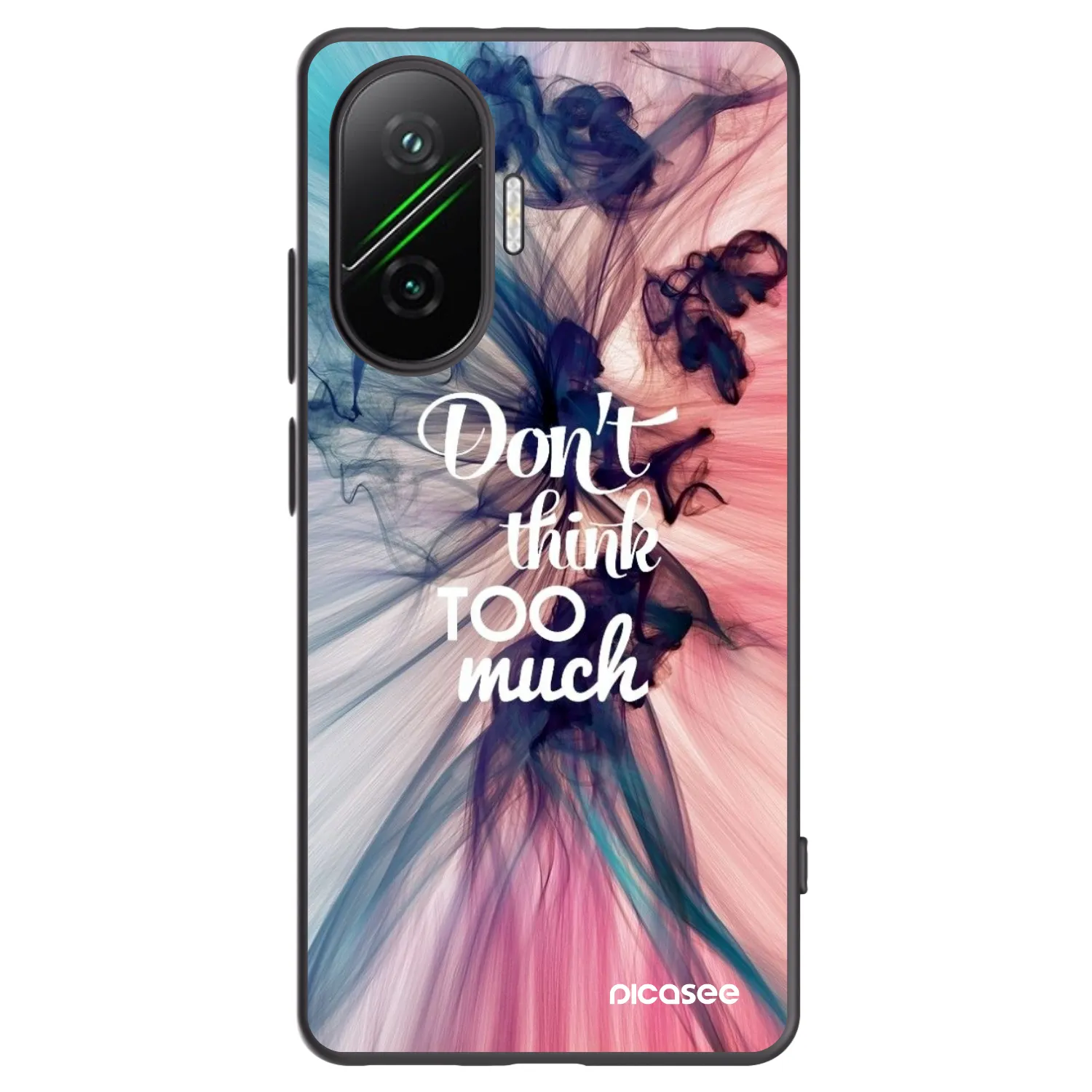 Picasee silikonski črni ovitek za Xiaomi Poco F7 Pro 5G - Don't think TOO much