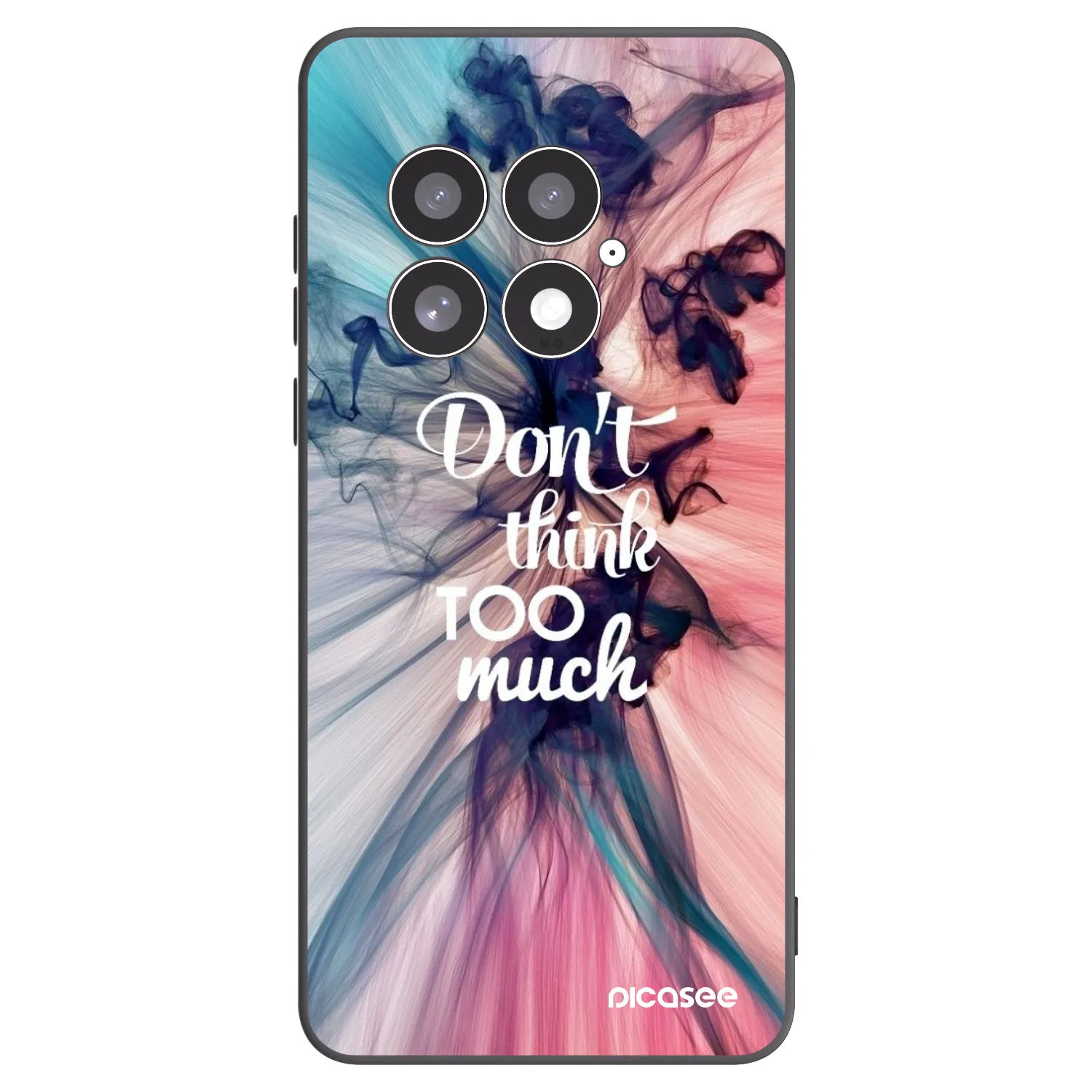 Picasee silikonski črni ovitek za OnePlus 13 5G - Don't think TOO much