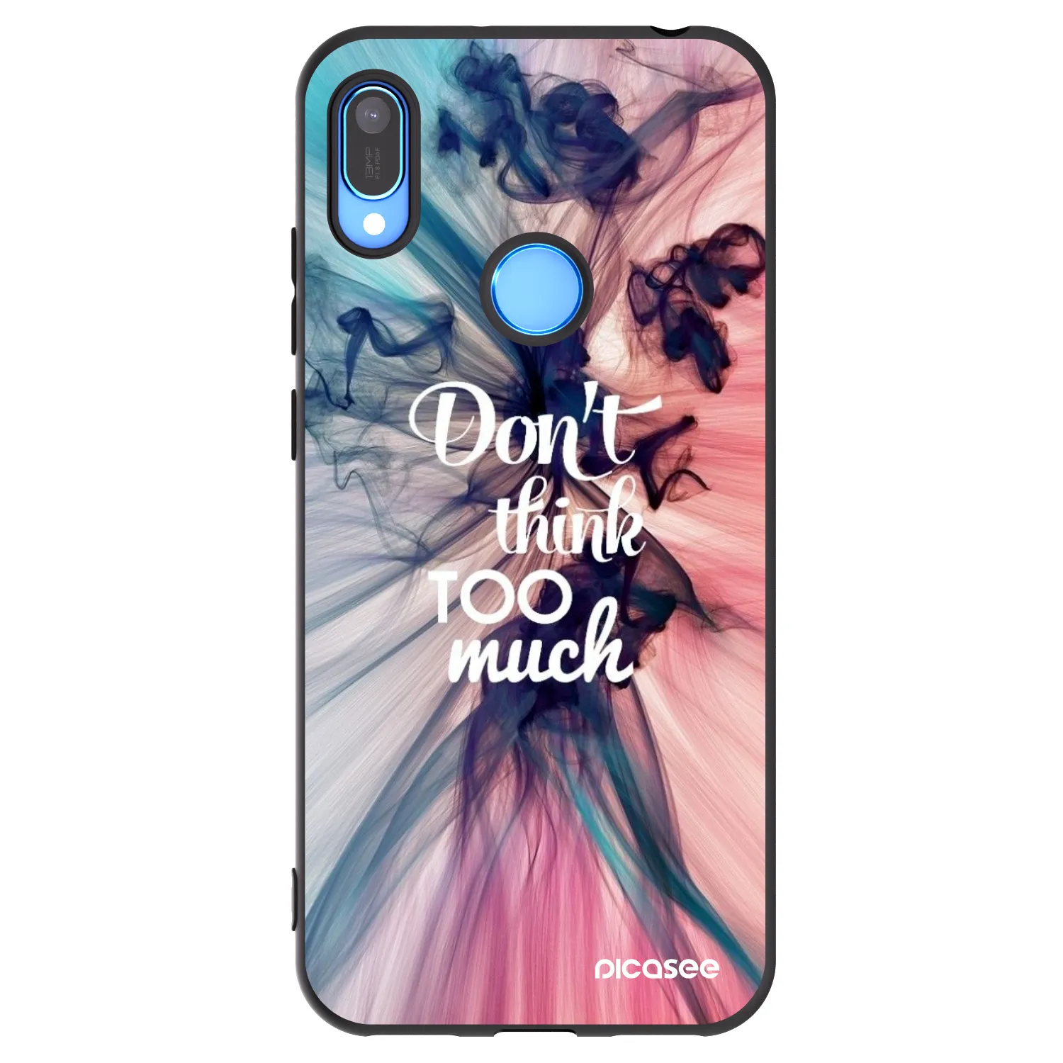 Picasee silikonski črni ovitek za Huawei Y6 2019 - Don't think TOO much