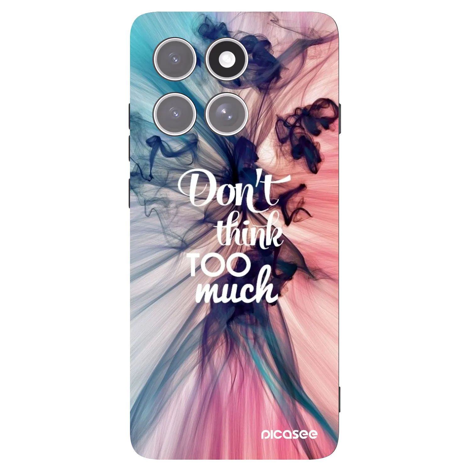 Picasee silikonski črni ovitek za Motorola Edge 60 Pro - Don't think TOO much