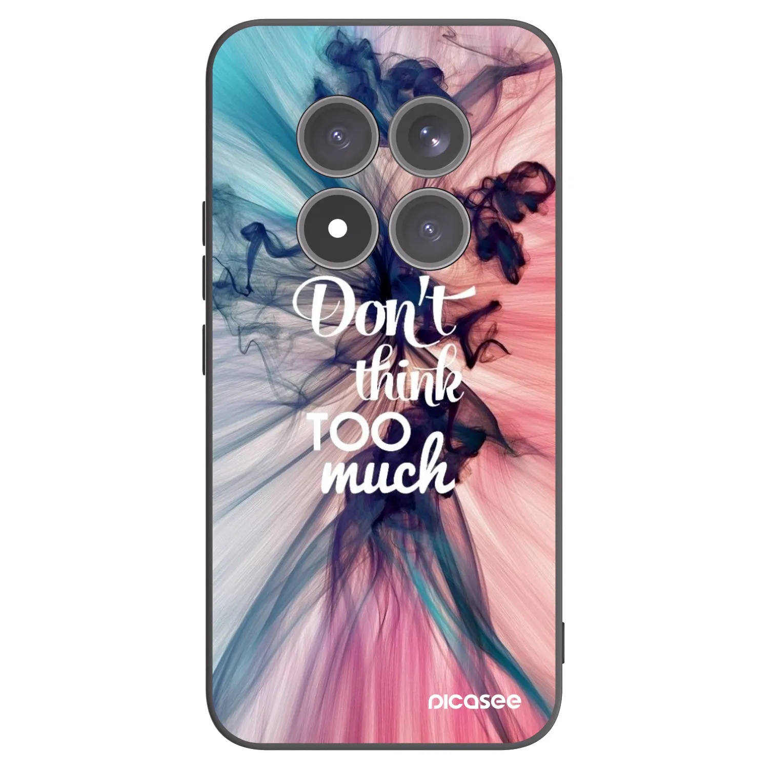 Picasee silikonski črni ovitek za Xiaomi Redmi Note 15 Pro+ - Don't think TOO much