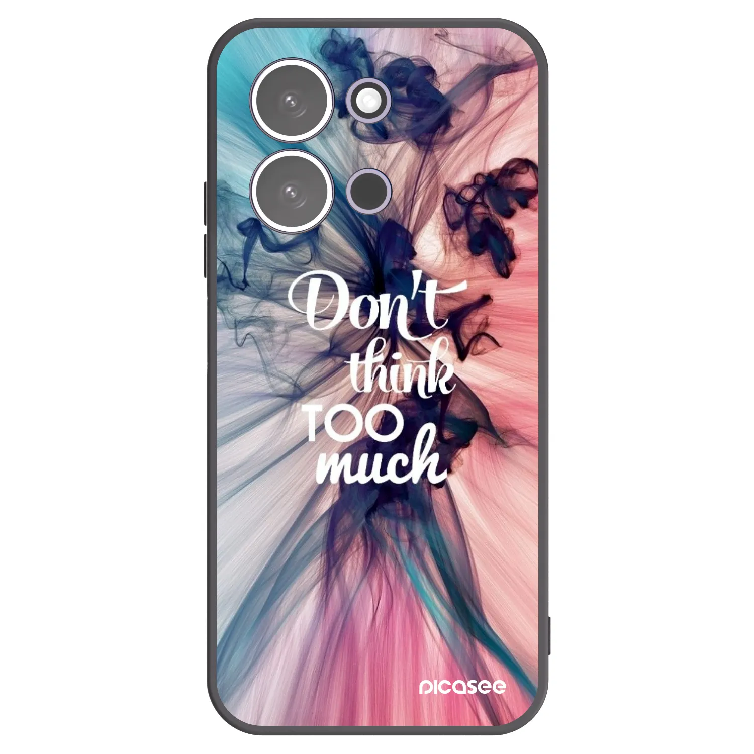 Picasee silikonski črni ovitek za Xiaomi Redmi 15C 5G - Don't think TOO much