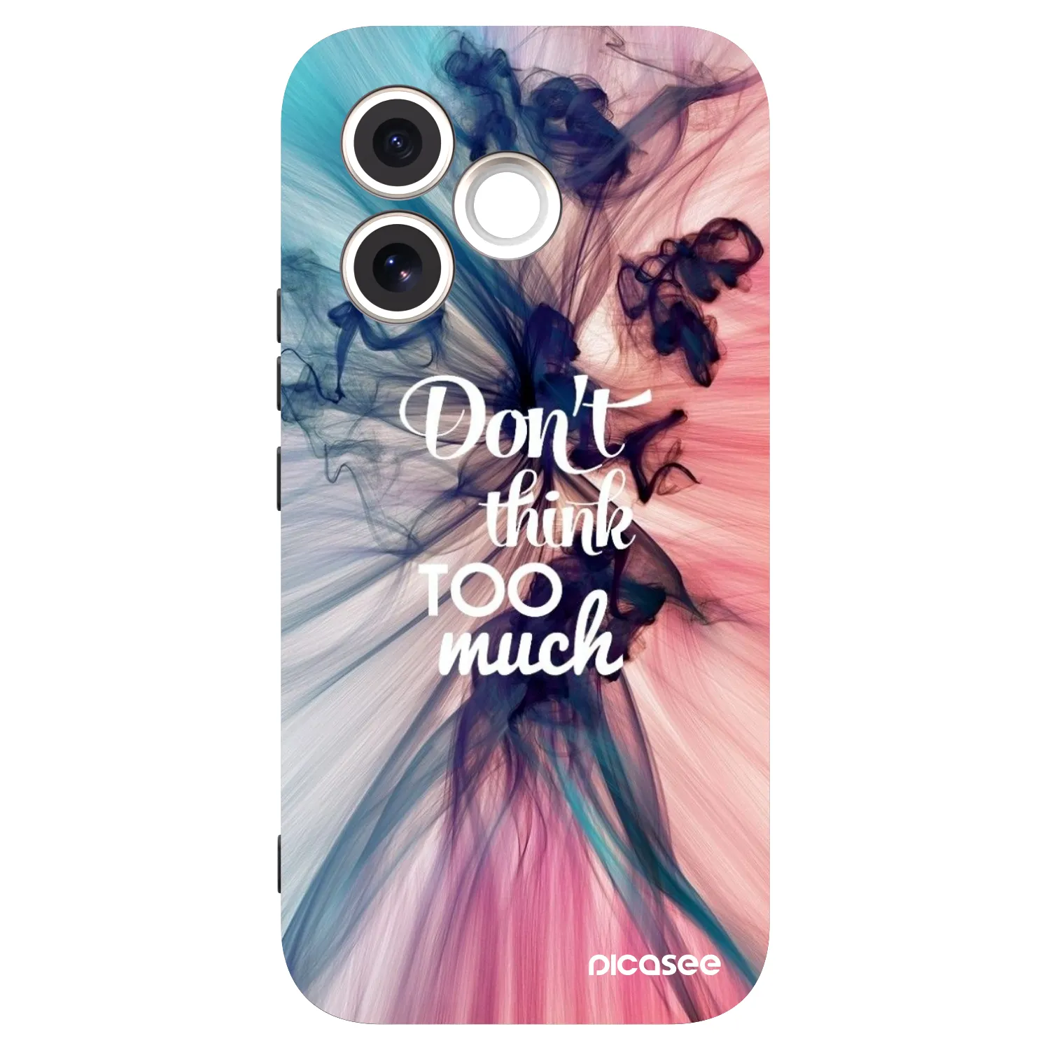 Picasee silikonski črni ovitek za Honor 600 Lite - Don't think TOO much